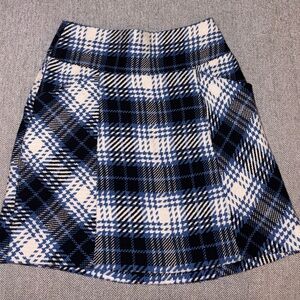 Maeve by anthropology plaid tweed skirt
